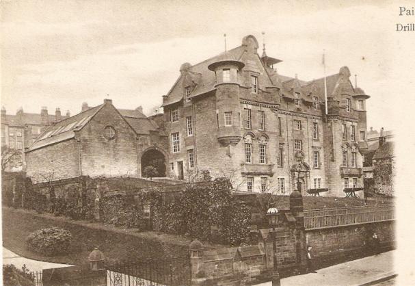 Postcard of Paisley Drill Hall - 2 of 3 - Click to go to next postcard - Paisley 3 of 3